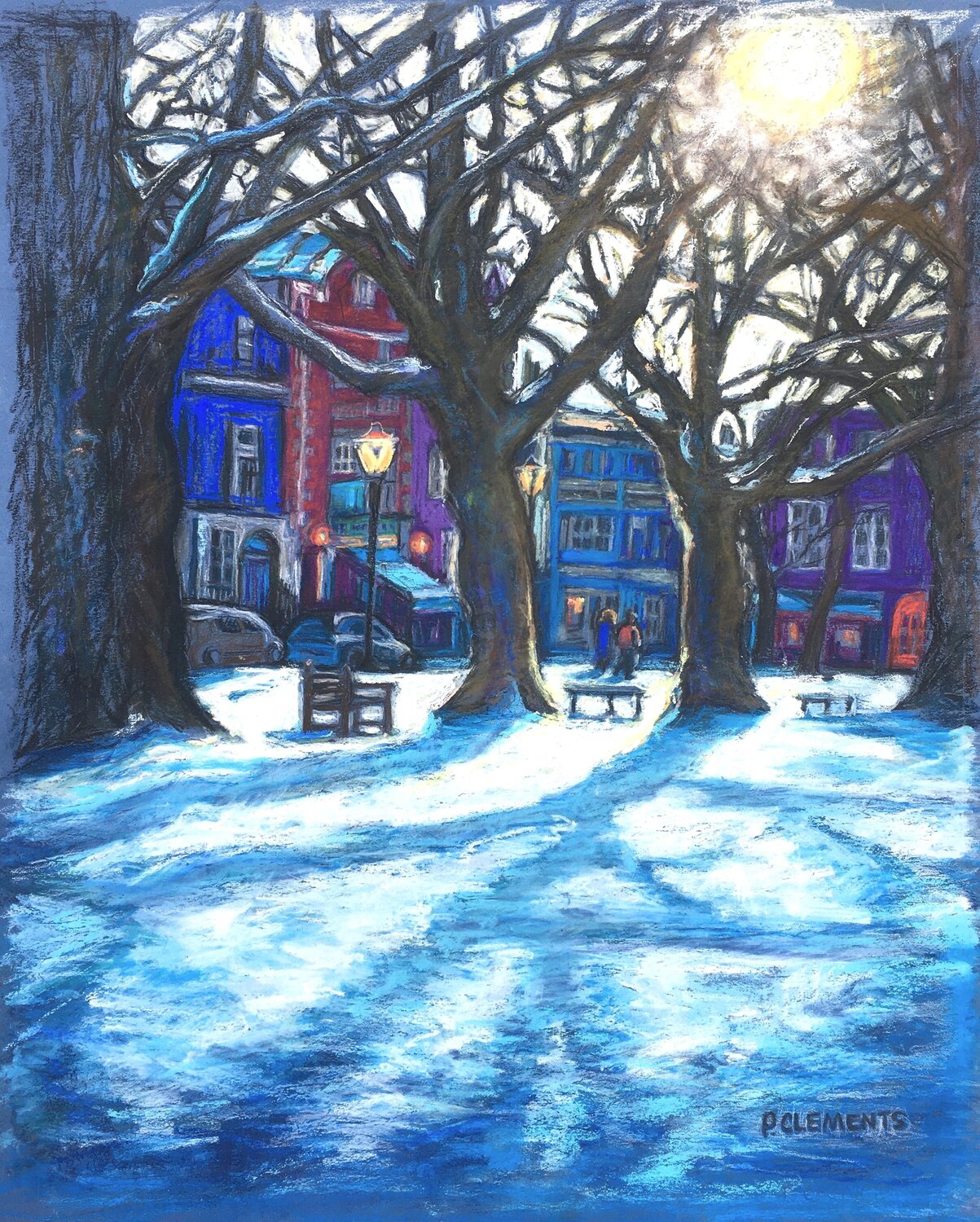 SNOW ON RICHMOND GREEN Patricia Clements