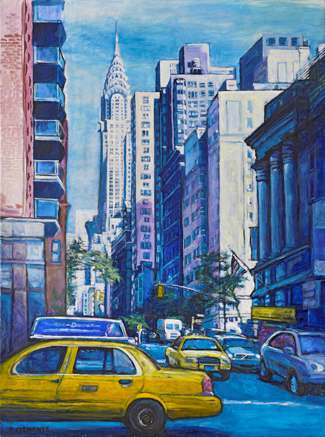 Chrysler building New York Giclee print Patricia Clements Digital zu verkaufen