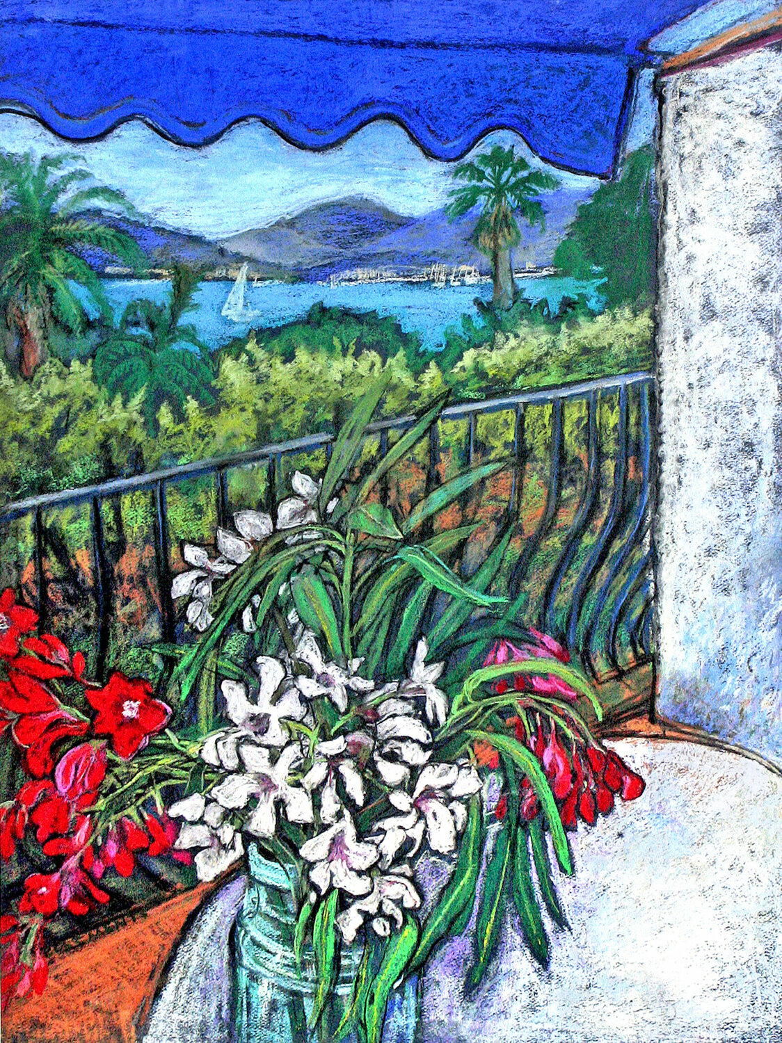 St Tropez from the balcony Patricia Clements