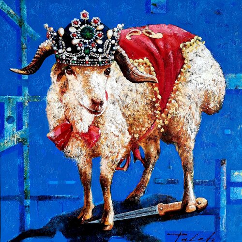 " Das Opferfest di Taleh Mirkazım, Pittura in vendita su Singulart