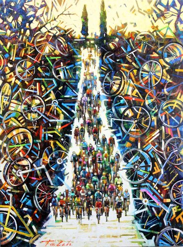 " Der Marathon " di Taleh Mirkazım, Pittura in vendita su Singulart