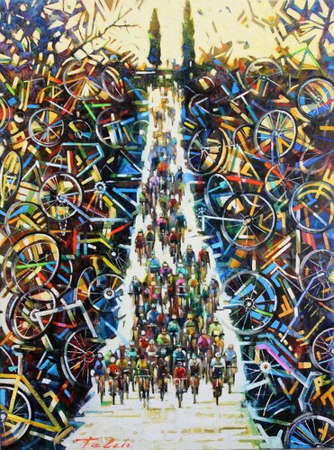 " Der Marathon " van Taleh Mirkazım, Schilderij te koop op Singulart