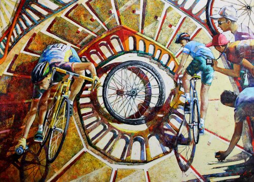 " Erster Platz " di Taleh Mirkazım, Pittura in vendita su Singulart