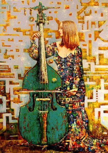 "Müsik" di Taleh Mirkazım, Pittura in vendita su Singulart