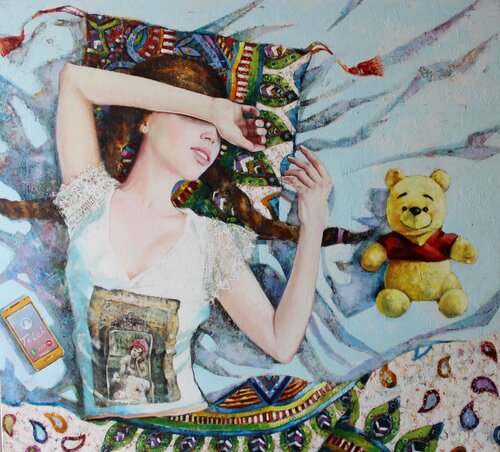 " Dornröschen " van Taleh Mirkazım, Schilderij te koop op Singulart