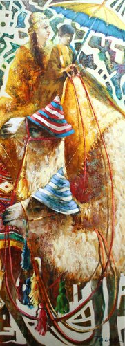 " Die Sahara " di Taleh Mirkazım, Pittura in vendita su Singulart