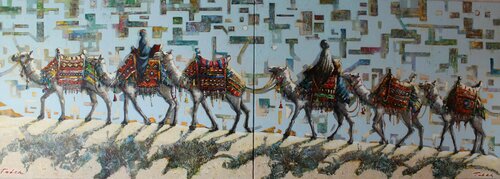 " KARWANE " di Taleh Mirkazım, Pittura in vendita su Singulart