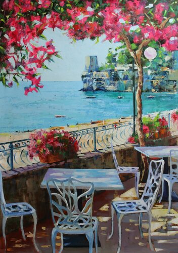 '' Die Landschaft " di Taleh Mirkazım, Pittura in vendita su Singulart