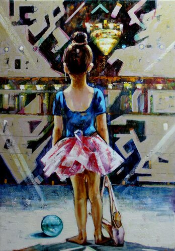 " Das Ballett " van Taleh Mirkazım, Schilderij te koop op Singulart