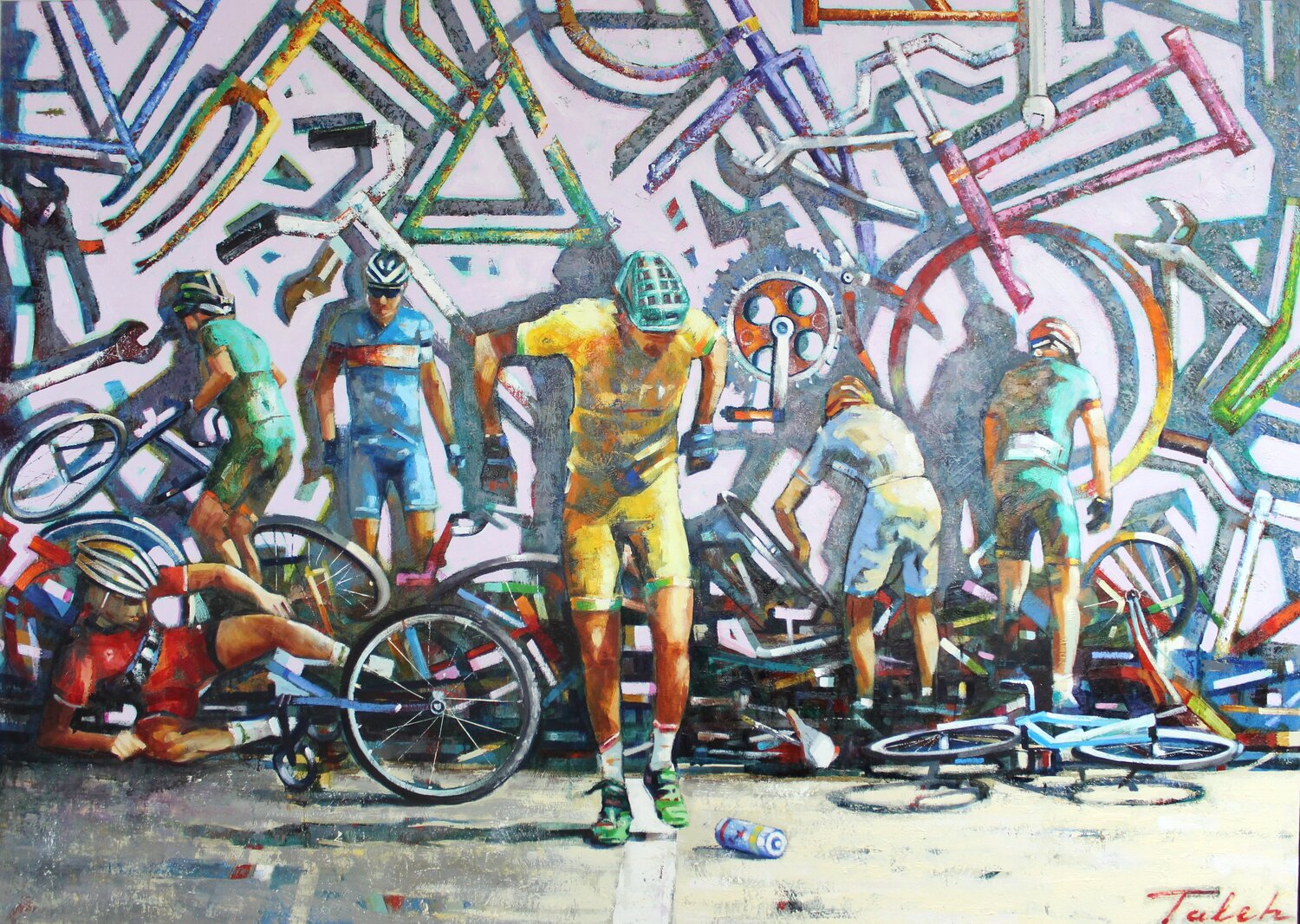 '' Sechs Radfahrer '' Taleh Mirkazım