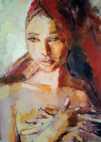 Non togliermi la luce (dedicato a Giulia) van Chiara Abbaticchio, Schilderij te koop op Singulart