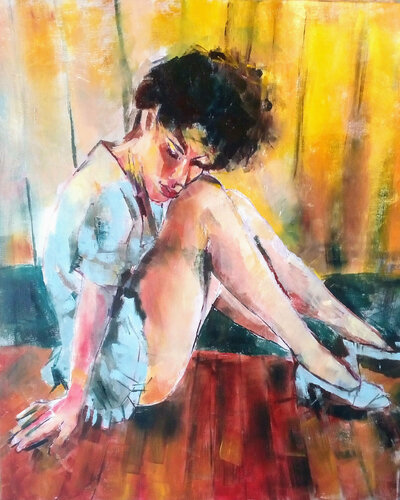 Con il sole negli occhi di Chiara Abbaticchio, Pittura in vendita su Singulart