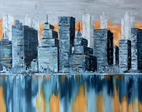 Sunset in a Big City Anna Briukhovetska