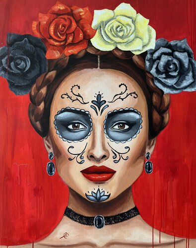 La Catrina van Anna Briukhovetska, Schilderij te koop op Singulart