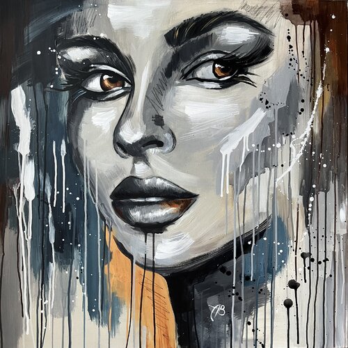 Portrait #2. Waiting and wondering von Anna Briukhovetska, Malerei kaufen auf Singulart