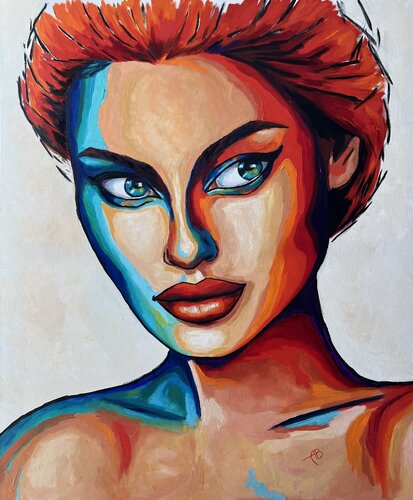 Talking in the darkness van Anna Briukhovetska, Schilderij te koop op Singulart