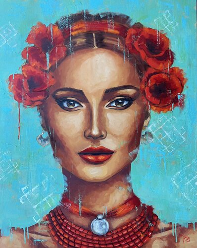 Kvitka de Anna Briukhovetska, Pintura a la venta en Singulart