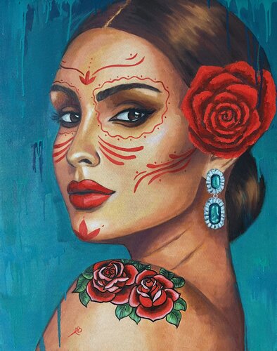 Emerald Love di Anna Briukhovetska, Pittura in vendita su Singulart