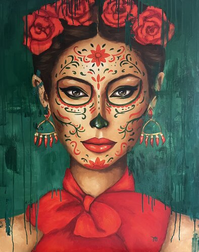 La Fleur del Fuego di Anna Briukhovetska, Pittura in vendita su Singulart