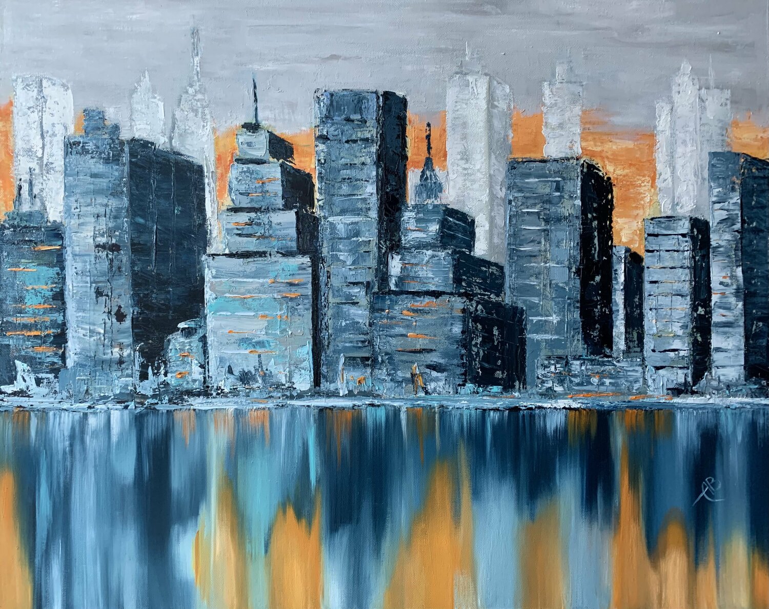 Sunset in a Big City Anna Briukhovetska