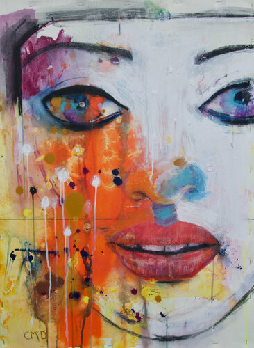 Mask - end of summer by Carol Mcdermott, Work on Paper for Sale on Singulart