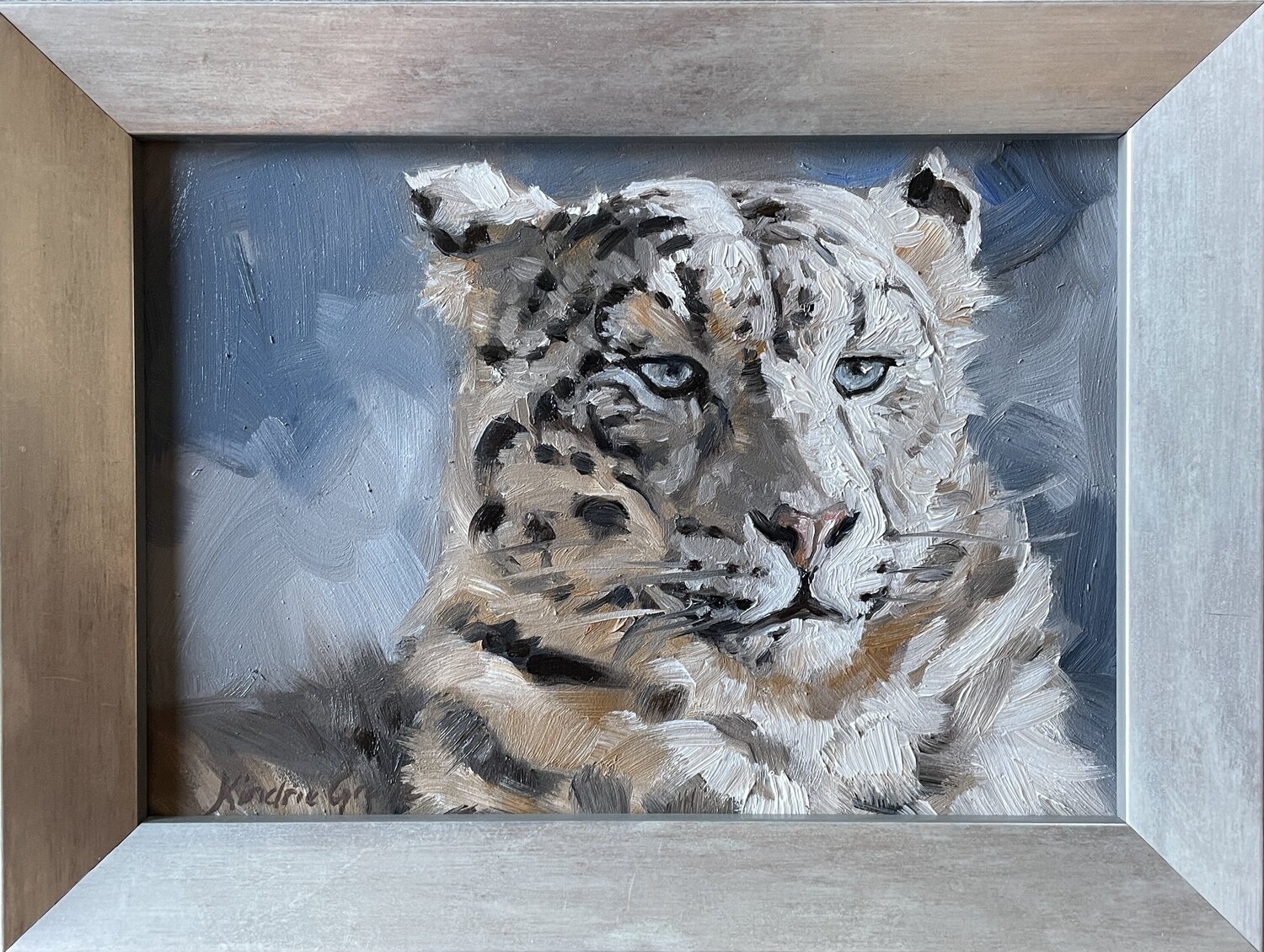 Snowy Softness: Snow Leopard by Kindrie Grove (2022