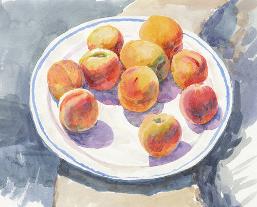 Peaches by Taras Bocharov, Work on Paper for Sale on Singulart
