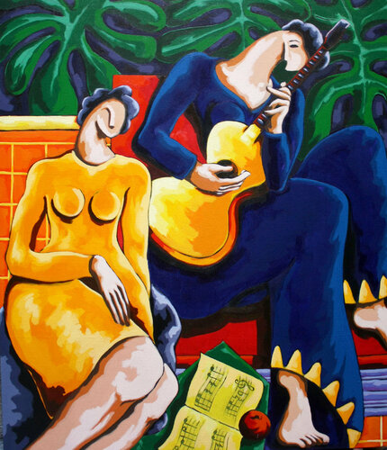 La música (Henry Matisse) van Didier Franco, Schilderij te koop op Singulart