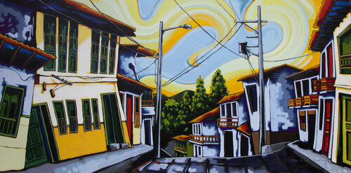 Jericó, Antioquia von Didier Franco, Malerei kaufen auf Singulart