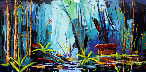 La tormenta, después. van Didier Franco, Schilderij te koop op Singulart