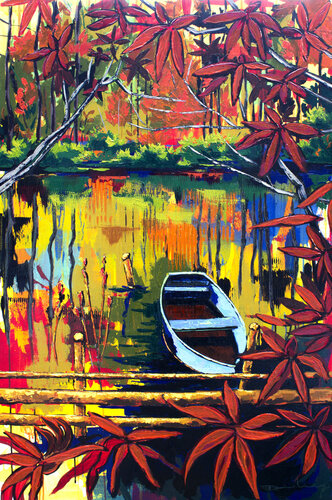 Reflejo de otoño van Didier Franco, Schilderij te koop op Singulart