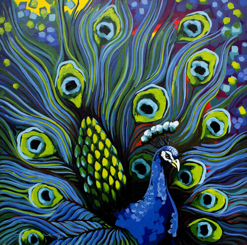 Pavo Real von Didier Franco, Malerei kaufen auf Singulart