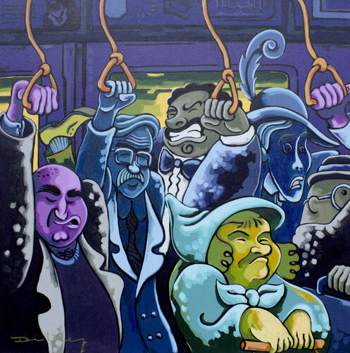 Rapsodia en azul, Disney di Didier Franco, Pittura in vendita su Singulart