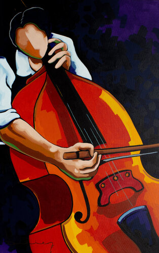 Violonchelo. von Didier Franco, Malerei kaufen auf Singulart