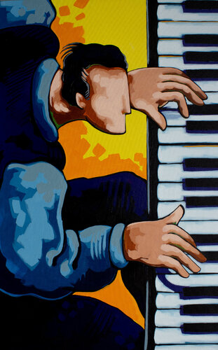 Piano. von Didier Franco, Malerei kaufen auf Singulart