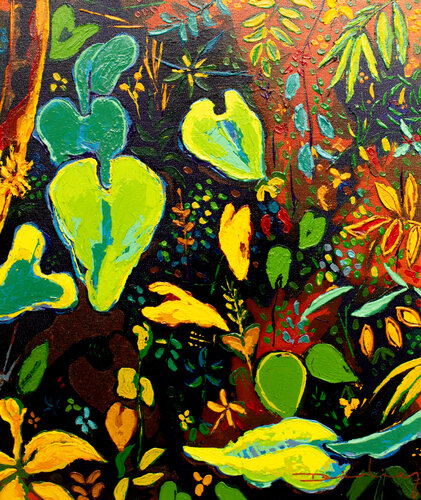 Jardín III. di Didier Franco, Pittura in vendita su Singulart