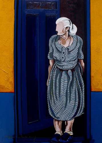 Esperando. de Didier Franco, Pintura a la venta en Singulart