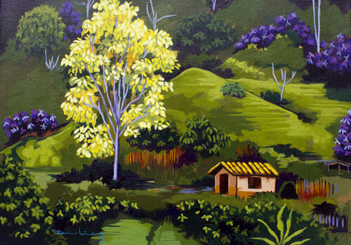 Paisaje con Guayacán Didier Franco