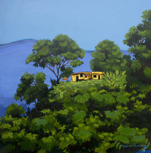 La casa amarilla. von Didier Franco, Malerei kaufen auf Singulart