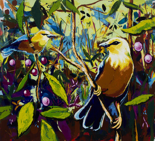 Pájaros di Didier Franco, Pittura in vendita su Singulart