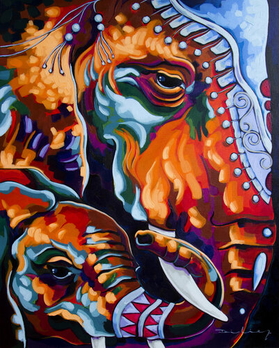 Holi van Didier Franco, Schilderij te koop op Singulart