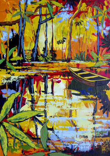 Atardecer van Didier Franco, Schilderij te koop op Singulart