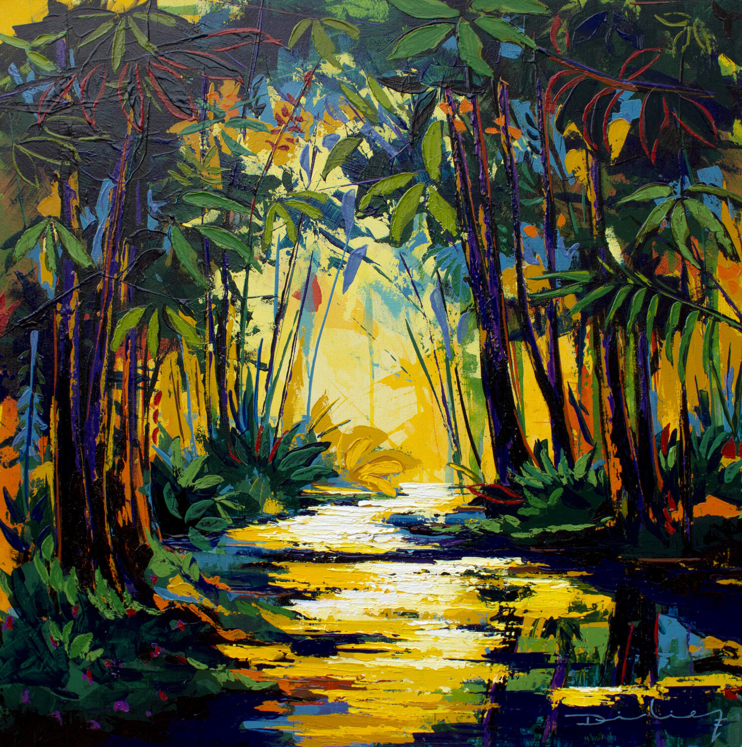 Paisaje con rio Didier Franco