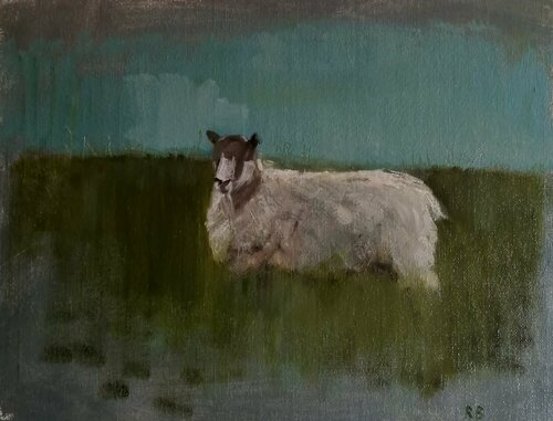 Sheep par Rosemary Burn, Peinture en vente sur Singulart