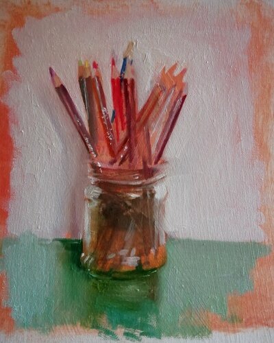 Pencils by Rosemary Burn, Painting for Sale on Singulart