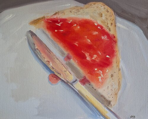 Jammy triangle by Rosemary Burn, Painting for Sale on Singulart