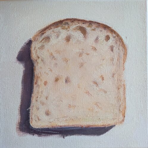 Slice bread by Rosemary Burn, Painting for Sale on Singulart