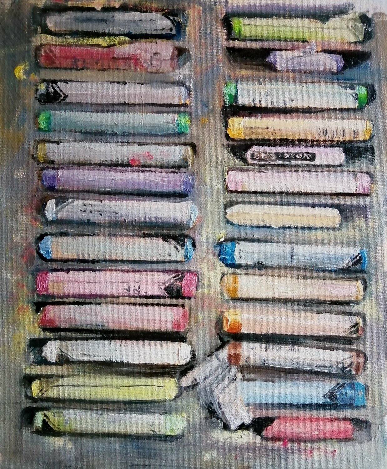 Box of pastels Rosemary Burn
