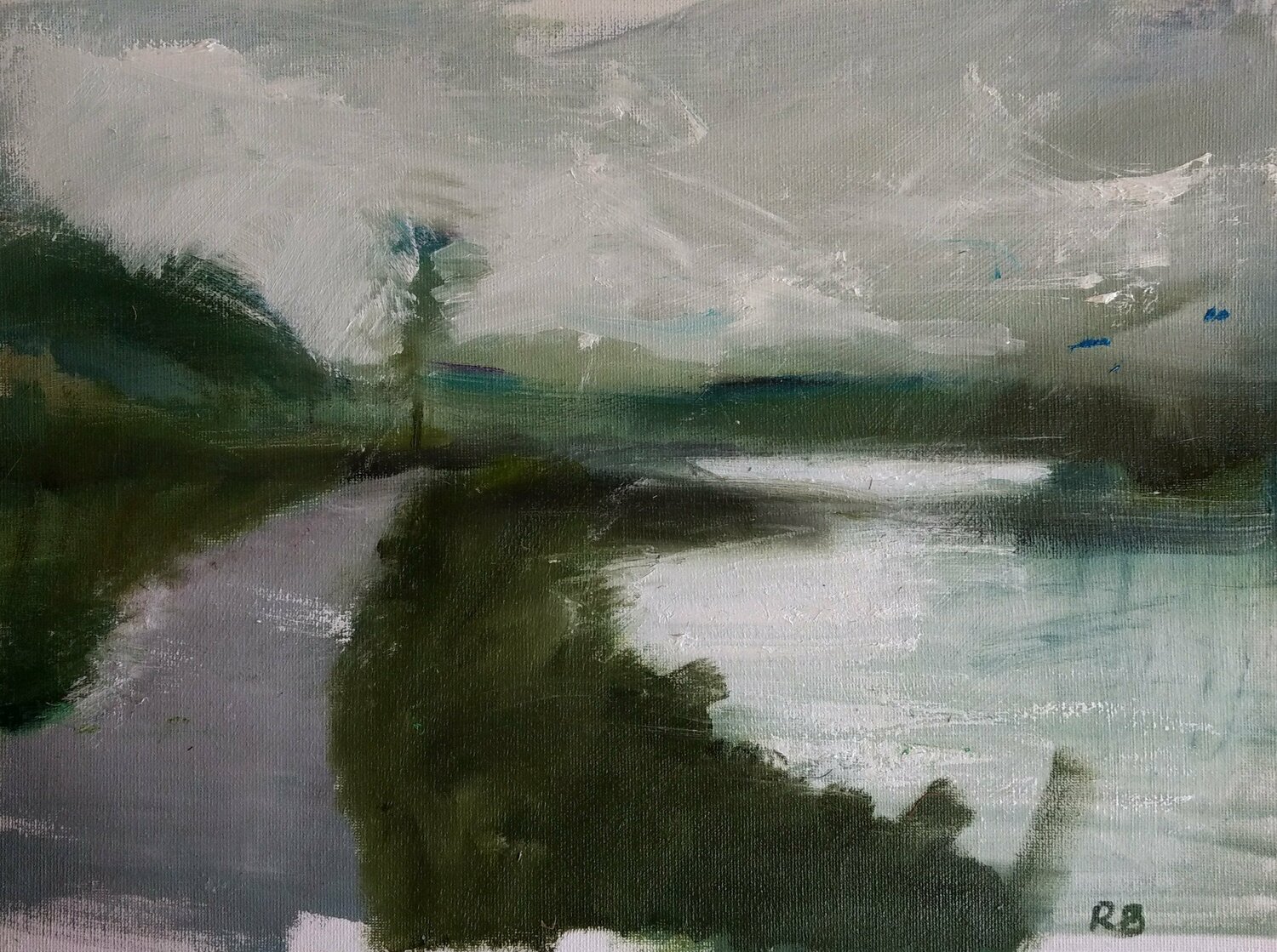 Path in the Lake District Rosemary Burn Peinture originale à vendre