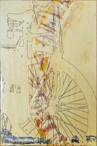 Im Kreis 1 di Oliver Sachse, Pittura in vendita su Singulart